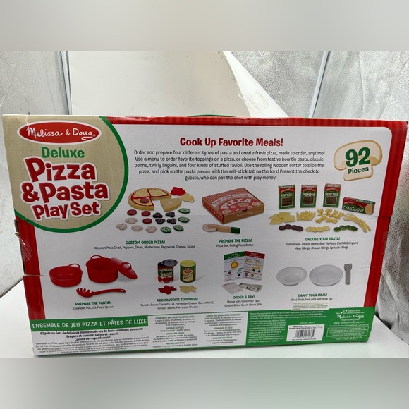 Melissa And Doug Deluxe Pizza and Pasta Play Set. - Picture 2 of 5